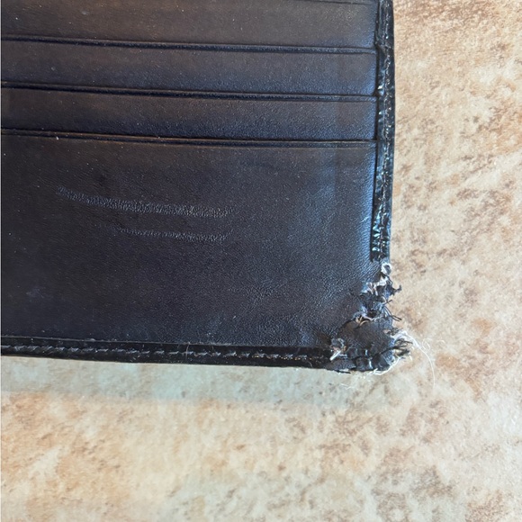 Coach Blue & Black Tri Fold Wallet - Picture 7 of 7
